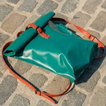 bedl rolltop tas groen rugzak